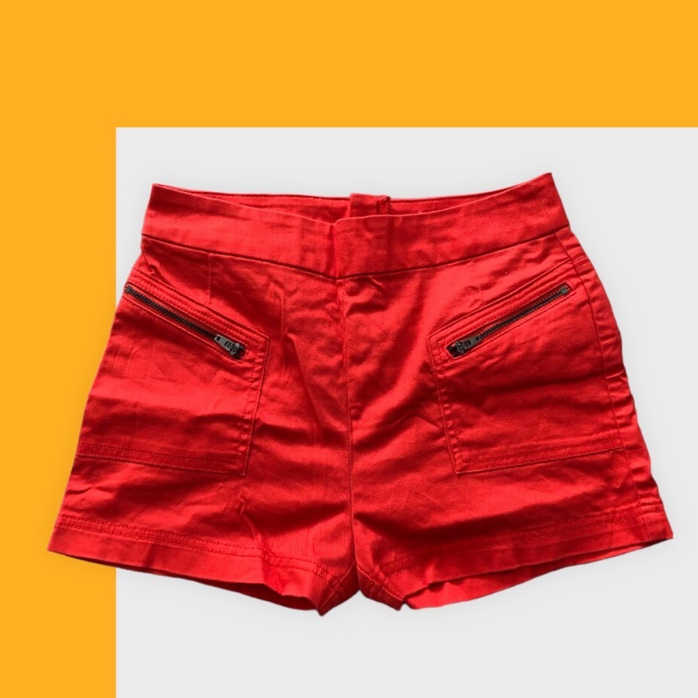 Urban Outfitters scarlet orange high waisted shorts